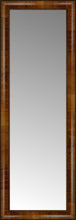14" x 38" Belmont Light Brown Custom Framed Mirror