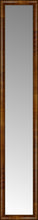14" x 75" Belmont Light Brown Custom Framed Mirror