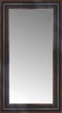 16" x 27" Aged Bronze Slope Custom Framed Mirror