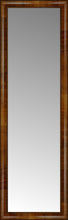 16" x 49" Belmont Light Brown Custom Framed Mirror