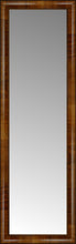 15" x 45" Belmont Light Brown Custom Framed Mirror