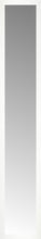 14" x 75" White Wide Cube Custom Framed Mirror