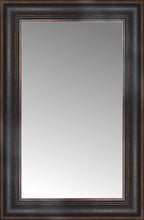 16" x 23" Aged Bronze Slope Custom Framed Mirror