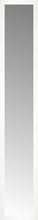 14" x 76" White Wide Cube Custom Framed Mirror