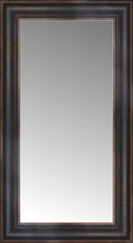 16" x 27" Aged Bronze Slope Custom Framed Mirror