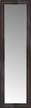 16" x 49" Aged Bronze Slope Custom Framed Mirror