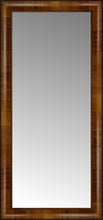 16" x 33" Belmont Light Brown Custom Framed Mirror