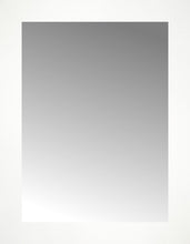 15" x 19" White Wide Cube Custom Framed Mirror