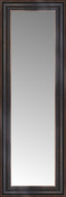 14" x 36" Aged Bronze Slope Custom Framed Mirror