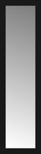 15" x 52" Soho Black Custom Framed Mirror